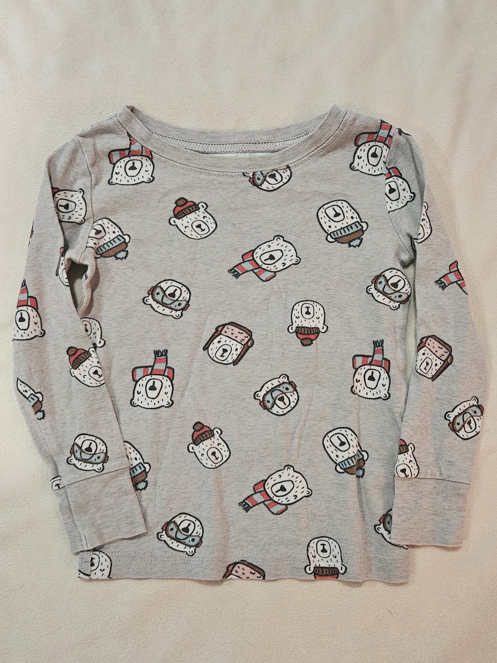 Old Navy Long Sleeve Polar Bear Print Shirt - 3T